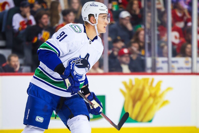 Although there might eventually be a time for a Nikita Zadorov contract extension with the Vancouver Canucks, the time to talk is not now.