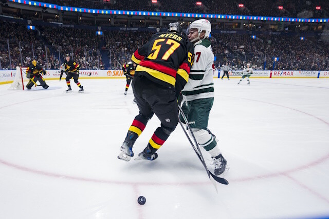 Will the Vancouver Canucks look to move Tyler Myers and his cap number, and try to improve the right side of their defense.