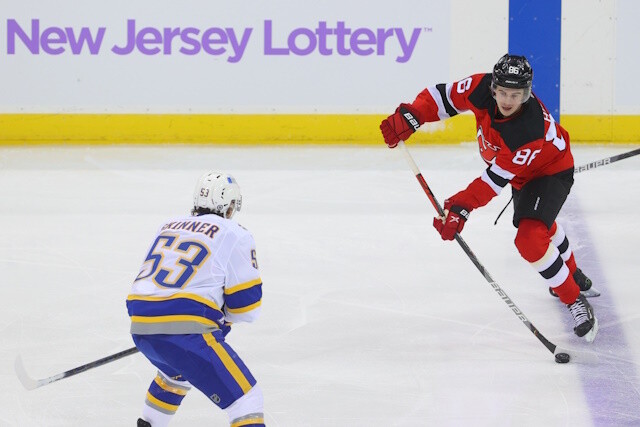 Jeff Skinner could return tonight. Jack Hughes won't skate before the All-Star game. Mark Scheifele on the ice again.