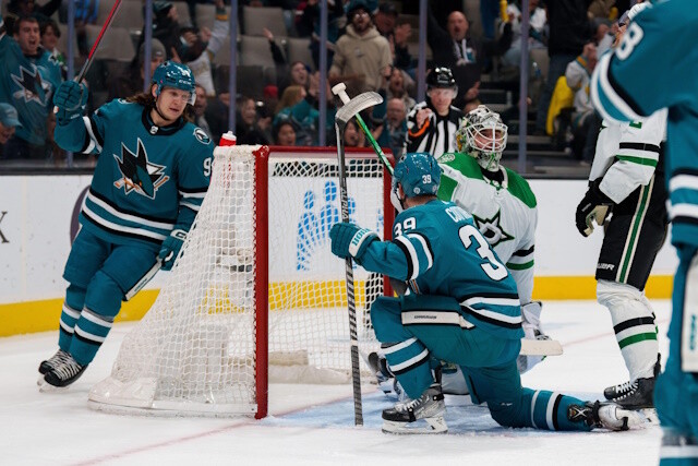 Jake Oettinger taking shot. Plenty of injured Minnesota Wild. Logan Couture could play on the Sharks road trip.