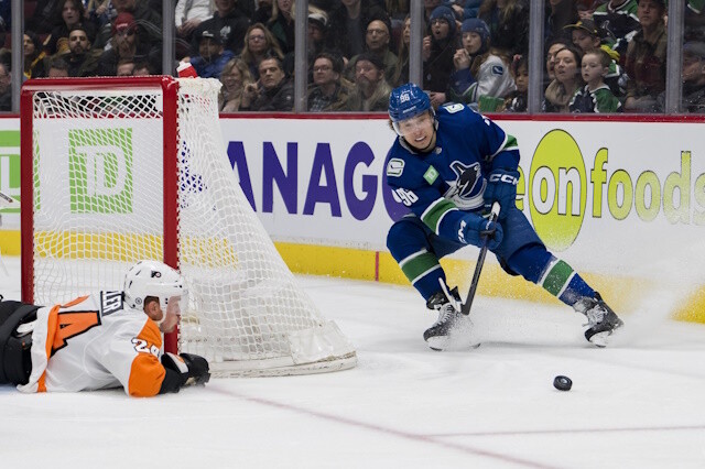 The Philadelphia Flyers will likely trade defenseman Sean Walker, and the Vancouver Canucks trade tiers ahead of the trade deadline.