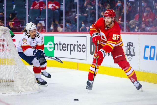 The Bruins, Panthers could be interested in Noah Hanifin. Devils not giving up on Jacob Markstrom. Rangers are interested in Scott Laughton.