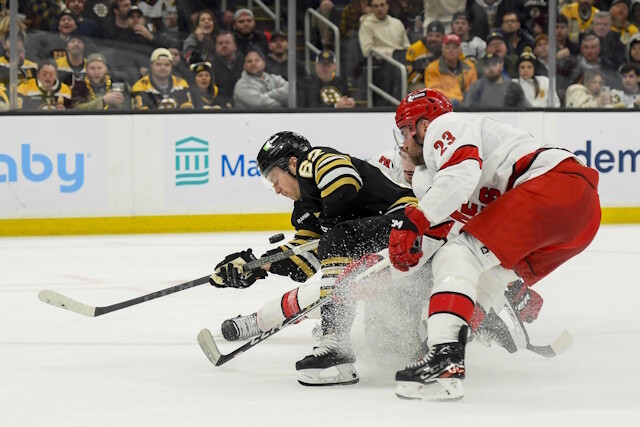 Utah team No. 33 and Atlanta No. 34? The Boston Bruins may be looking for a little more physicality. Hurricanes looking for forward depth.