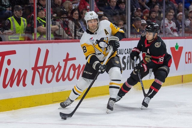 Mattias Samuelsson has clearance to skate. Kris Letang was dealing with a myriad of injuries. Tim Stutzle had a wrist and shoulder issues.