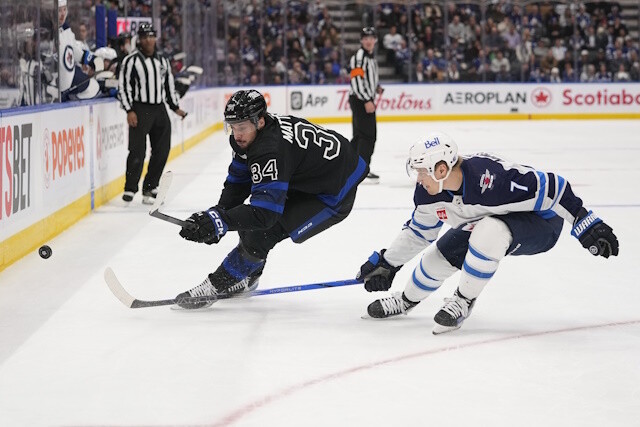 Auston Matthews has a couple days to get healthy. Vladislav Namestnikov takes a puck to face, Roman Josi a puck to the ear.