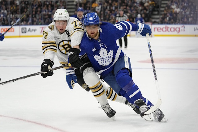 Evander Kane has a sports hernia and hopes to play tonight. William Nylander skates. Mark Stone could be ready for Game 1.