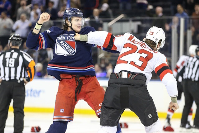 There was tension heading into Madison Square Garden and it let a Line Brawl between the Devils and Rangers that had to happen.