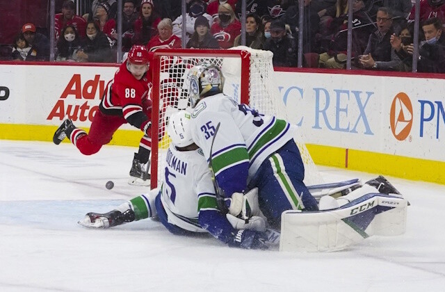 The Vancouver Canucks have reportedly already called the Carolina Hurricanes about RFA forward Martin Necas. They are seriously interested.