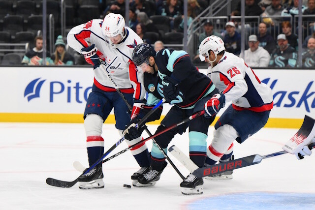 Should the Washington Capitals be looking for a top-six center? Seattle Kraken GM and a few players dispute the ESPN report over Dave Hakstol's firing.