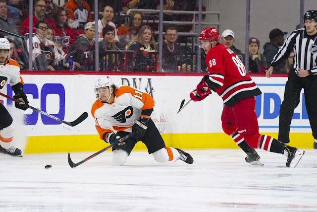 Could Carolina Hurricanes Martin Necas be traded this week? No formal talks between the Philadelphia Flyers and Travis Konecny.