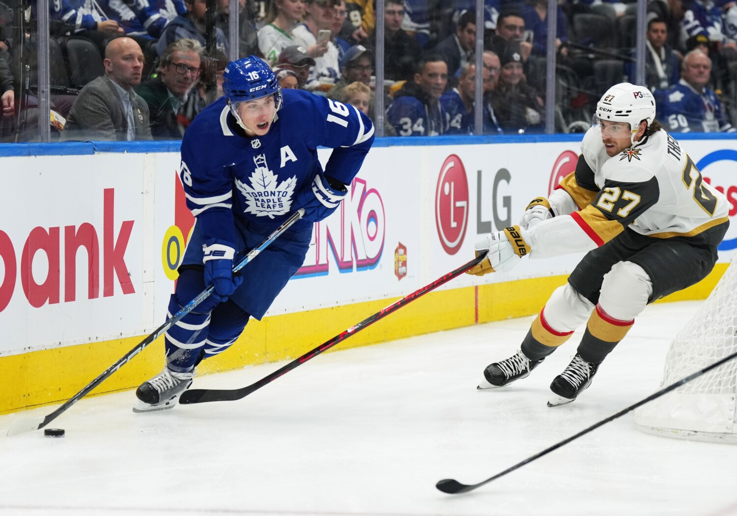 Jacob Markstrom and Laurent Brossoit interest the Toronto Maple Leafs. Will Mitch Marner interest the Vegas Golden Knights.