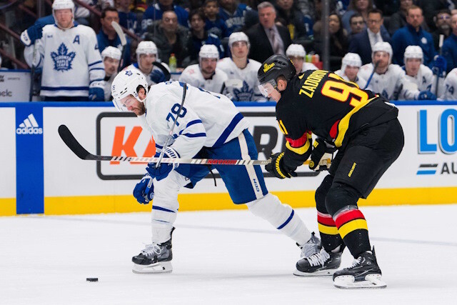 The Toronto Maple Leafs acquired the rights to Chris Tanev at the NHL Draft as they look to extend him and there could be more moves.