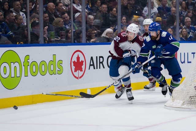 The Colorado Avalanche may only be able to afford depth forwards and Dmen. The Vancouver Canucks probably don't want to trade Filip Hronek.