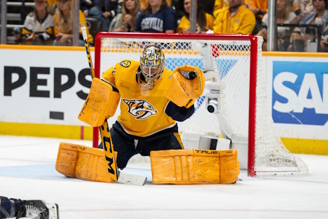 Juuse Saros and Igor Shesterkin are in line for big contract extensions this offseason. Will Saros' camp wait for Shesterkin to sign his deal?