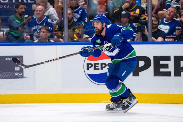 The Vancouver Canucks announced they have signed defenseman Filip Hronek to a new eight-year contract extension.