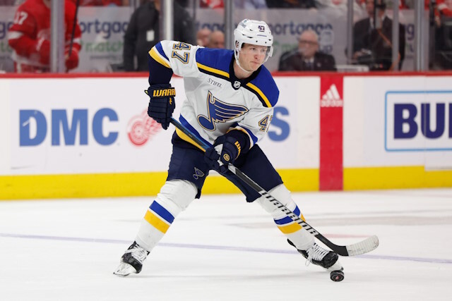 The St. Louis Blues have too many left-handed defensemen, and some offseason questions for some Eastern Conference teams.