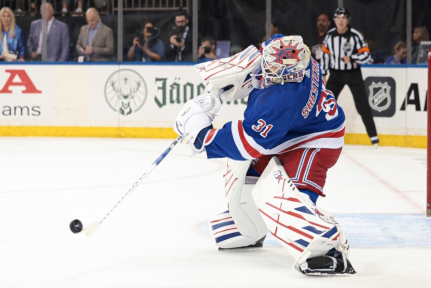 Igor Shesterkin rejects a Rangers contract offer. Canucks GM on pending UFA Brock Boeser. The Blue Jackets my not be looking for a forward anymore.