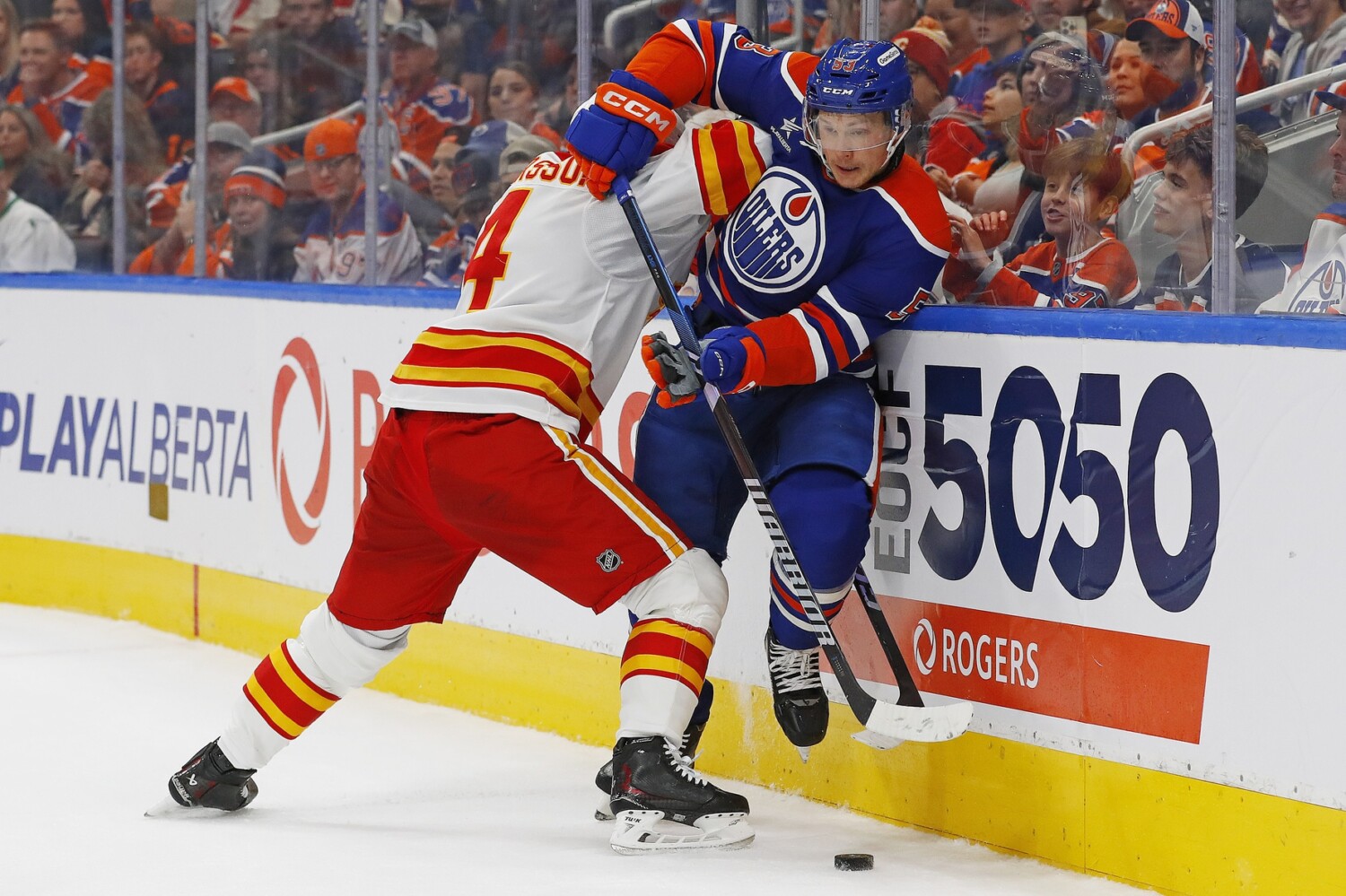 NHL: Calgary Flames at Edmonton Oilers