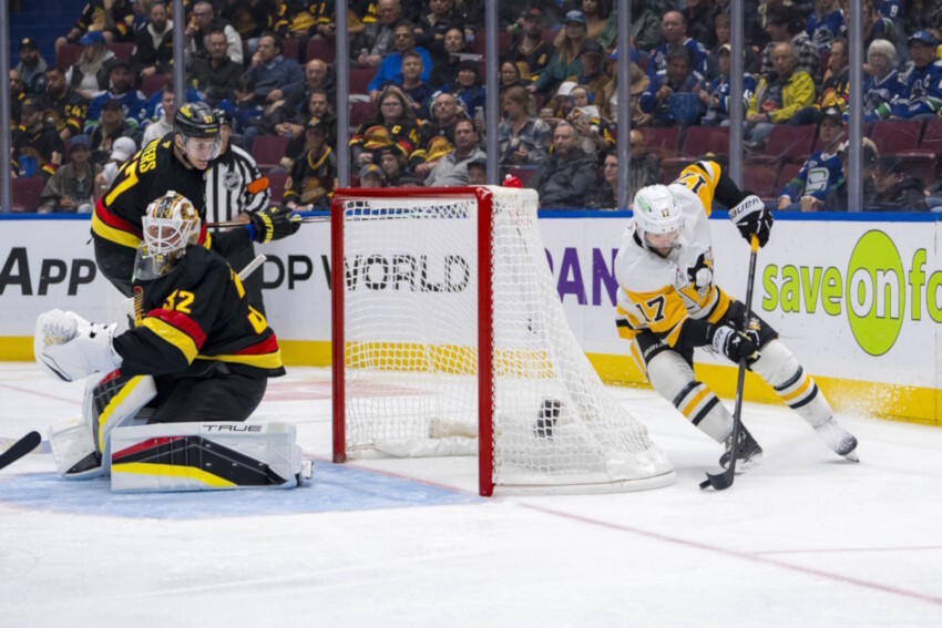 The Penguins send Tristan Jarry to the AHL on a conditioning stint. Bryan Rust leaves in the third period. Ross Colton and Miles Wood dinged up.