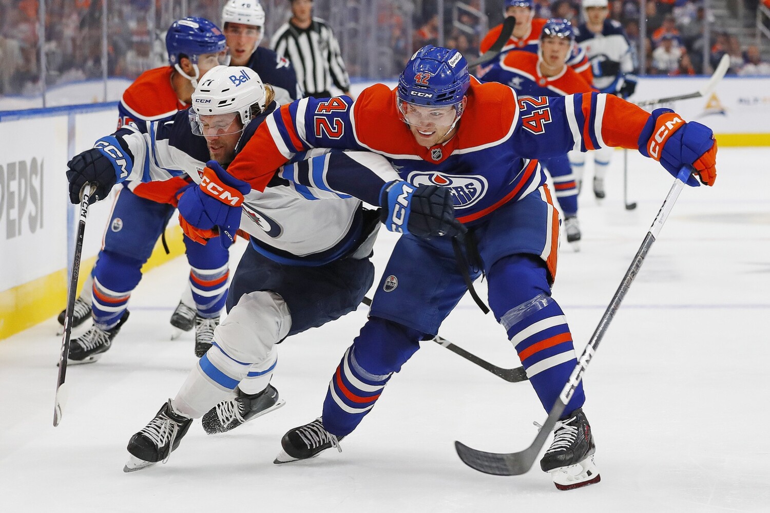 NHL: Preseason-Winnipeg Jets at Edmonton Oilers