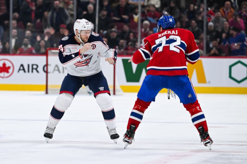 The Montreal Canadiens are looking to add some bottom-six toughness. Blue Jackets Mathieu Olivier may not be a fit but he'll get interest.