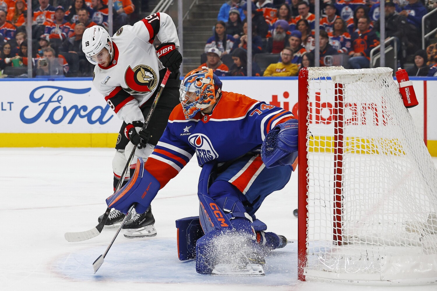 NHL: Ottawa Senators at Edmonton Oilers